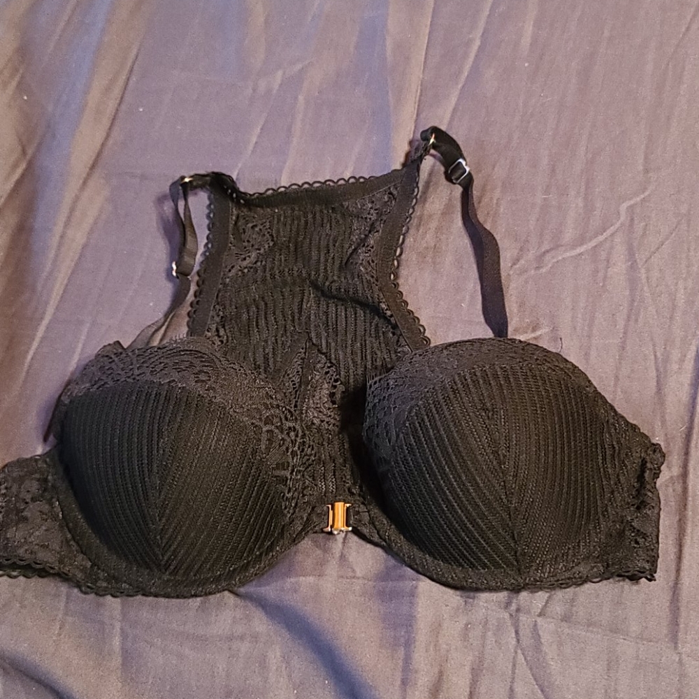 PINK racerback front clasp bra